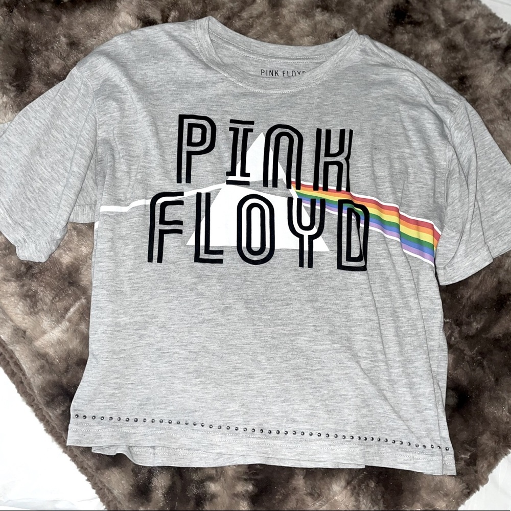 Pink Floyd Studded Crop Top